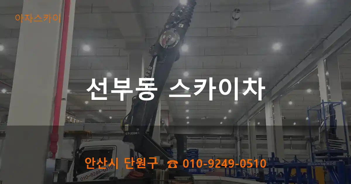 안산시 단원구 선부동 스카이차