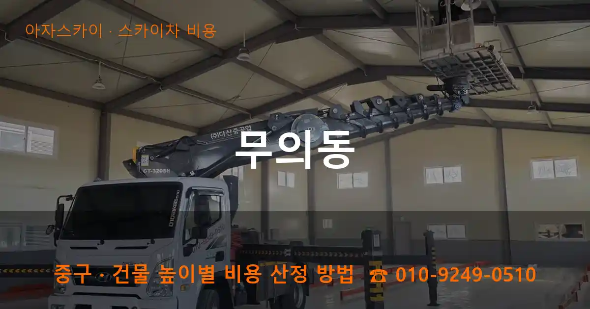 중구 무의동 스카이차 비용 작업