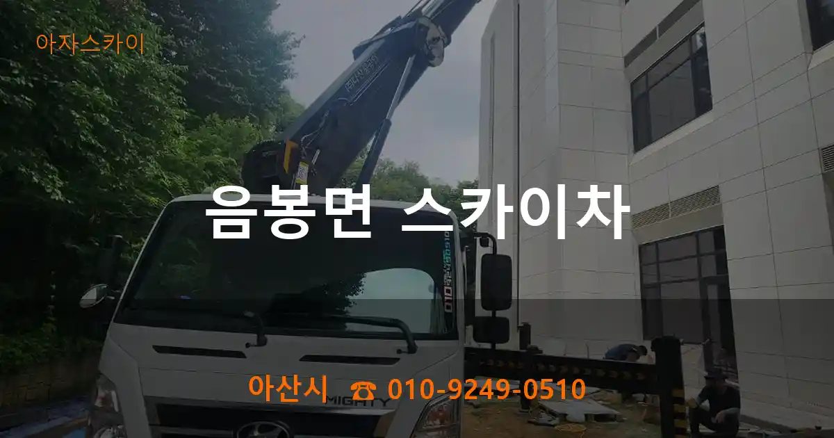 아산시 음봉면 스카이차