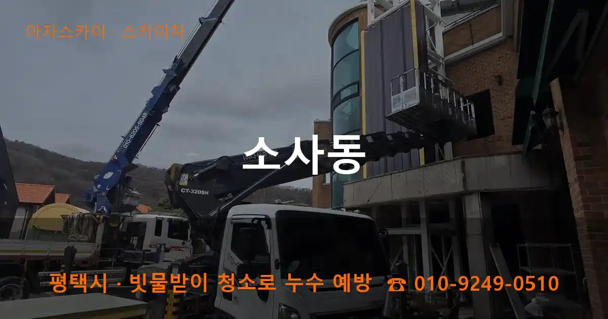 평택시 소사동 스카이차 작업