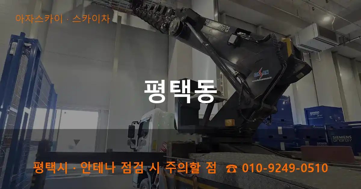 평택시 평택동 스카이차 작업