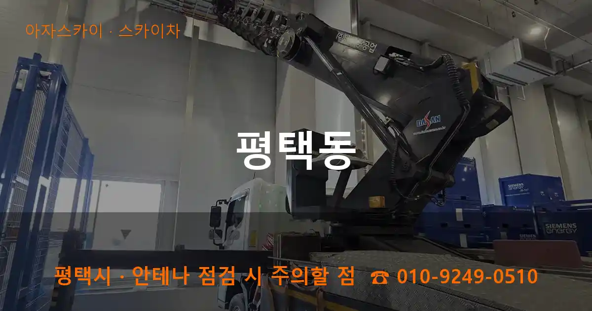 평택 평택동 스카이차 작업