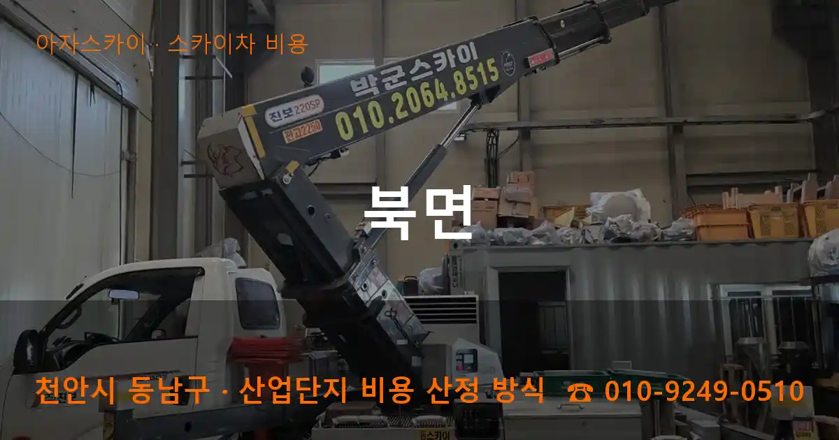 천안 동남구 북면 스카이차 비용 작업
