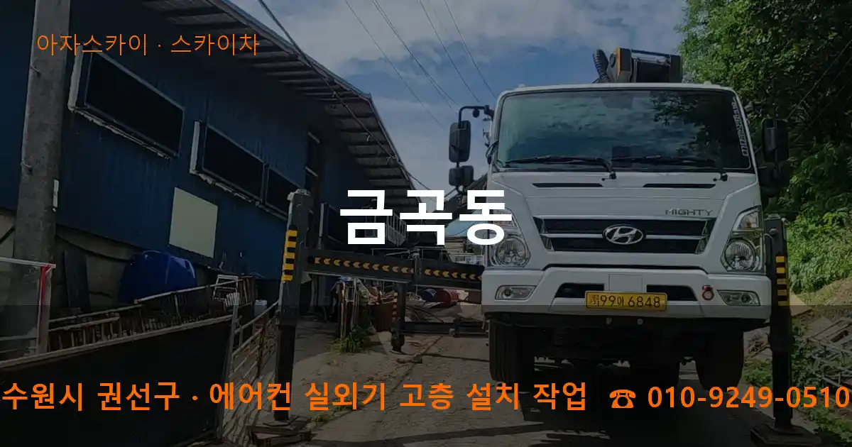 수원시 권선구 금곡동 스카이차 작업