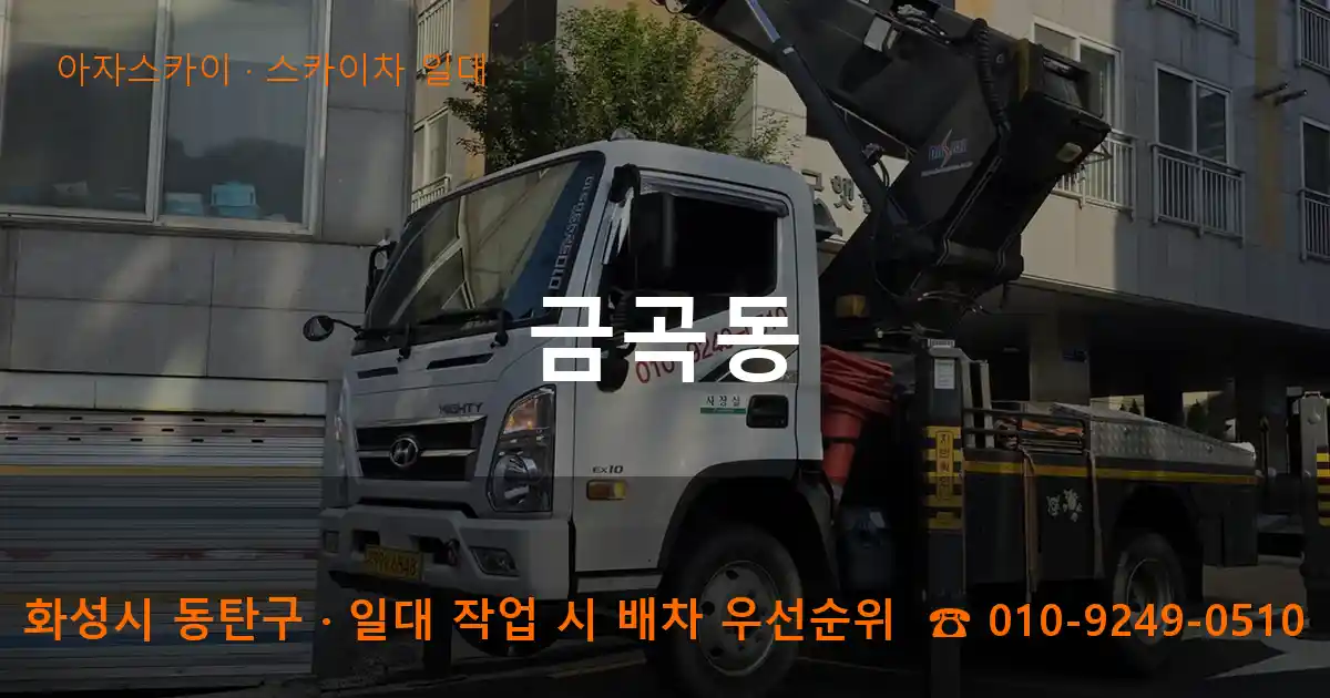 화성시 동탄구 금곡동 스카이차 일대 작업