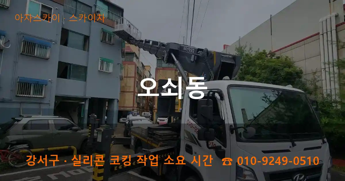 강서구 오쇠동 스카이차 작업