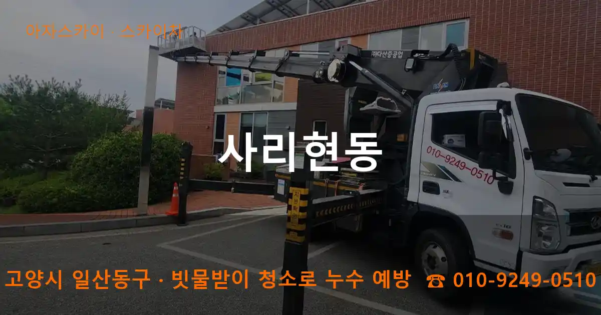 고양시 일산동구 사리현동 스카이차 작업