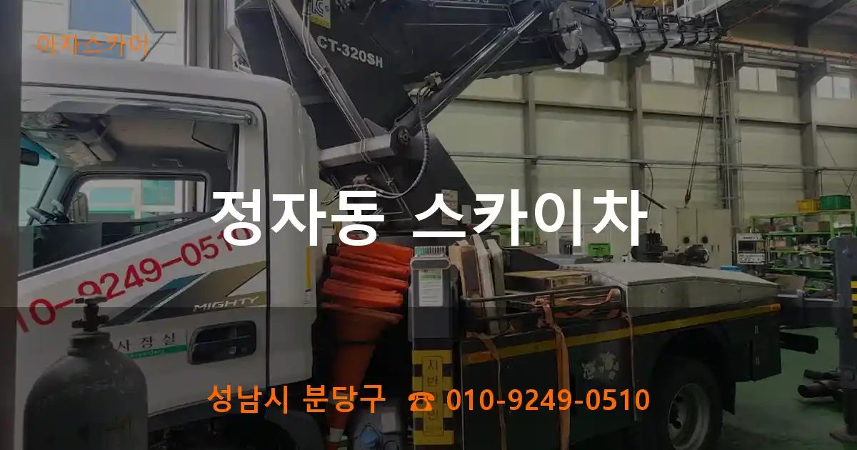 성남시 분당구 정자동 스카이차