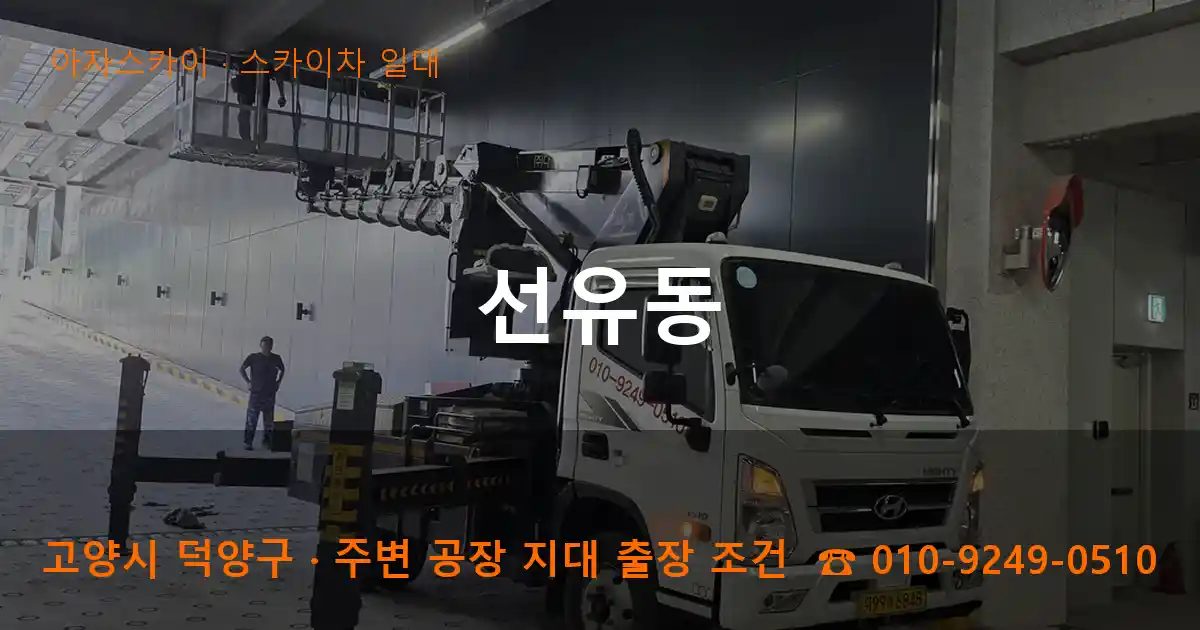 고양시 덕양구 선유동 스카이차 출장 작업