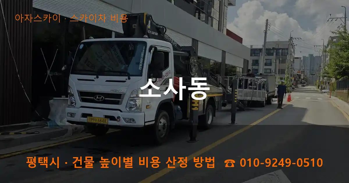 평택시 소사동 스카이차 비용 작업