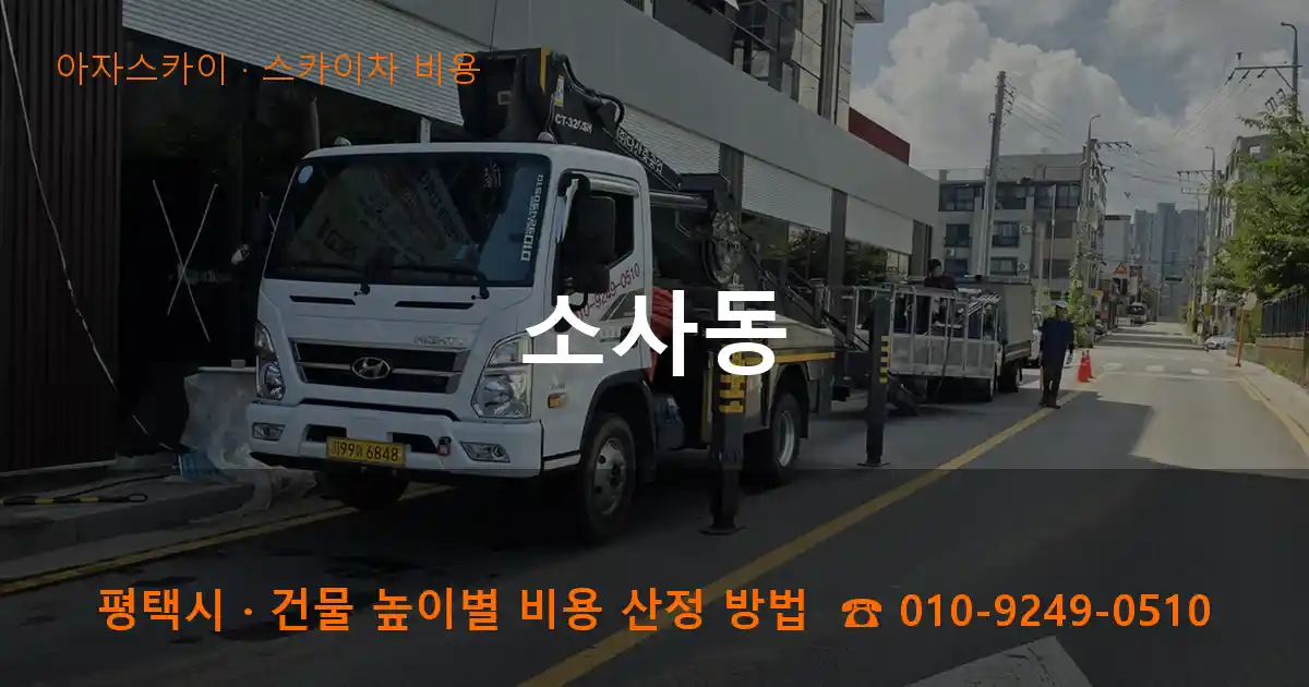 평택시 소사동 스카이차 비용 작업