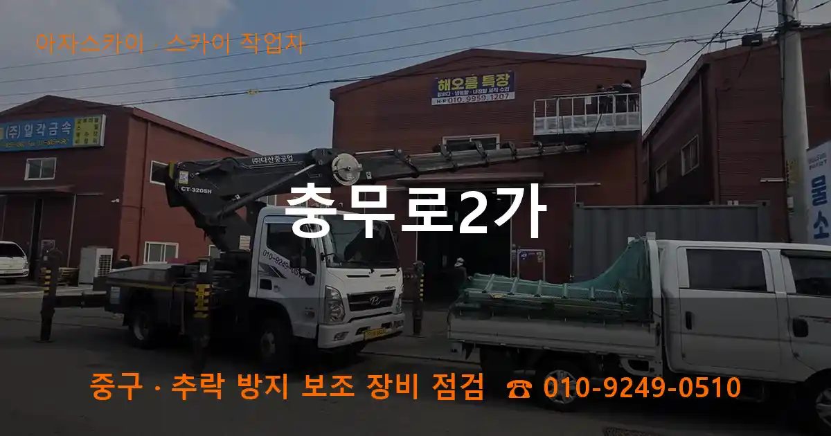 중구 충무로2가 스카이 작업차 작업