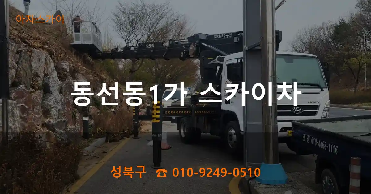 성북구 동선동1가 스카이차