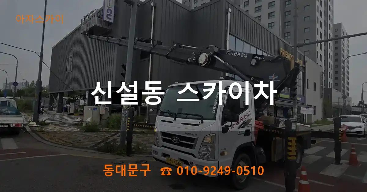 동대문구 신설동 스카이차
