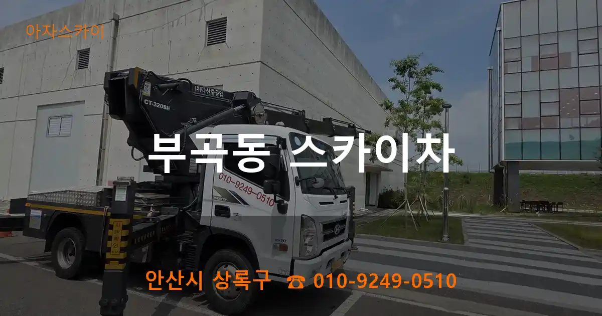 안산시 상록구 부곡동 스카이차