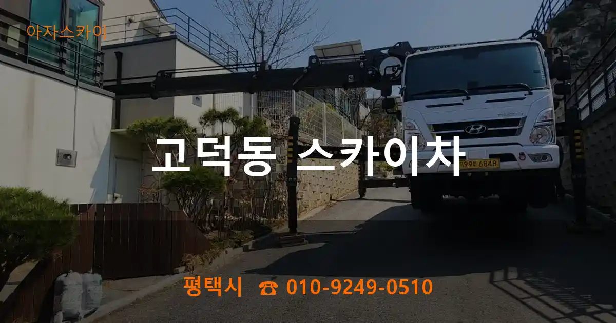 평택시 고덕동 스카이차