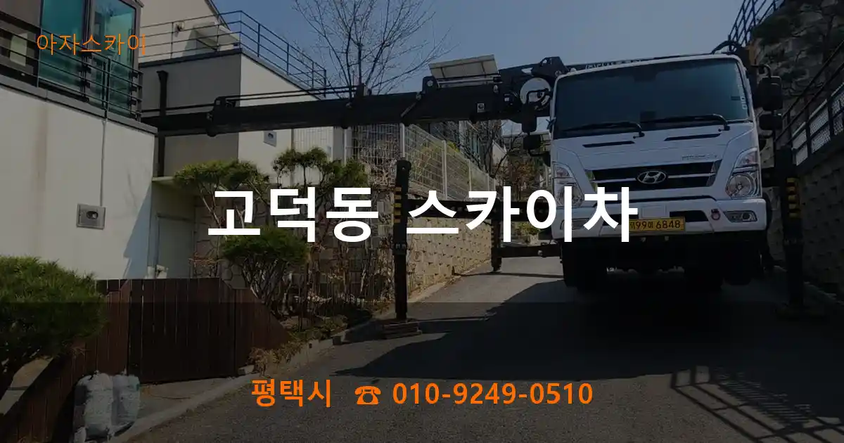 평택시 고덕동 스카이차