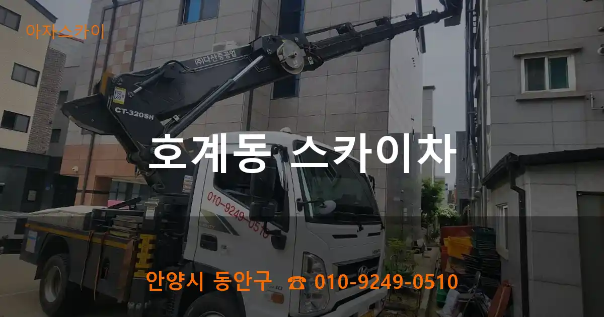안양시 동안구 호계동 스카이차