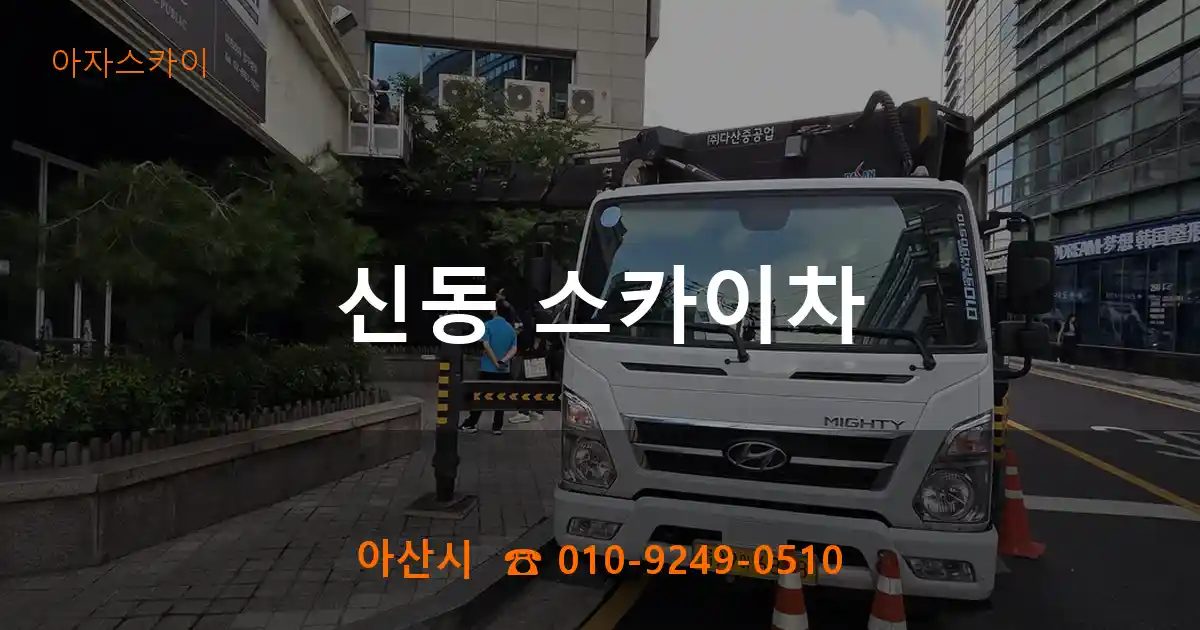 아산시 신동 스카이차