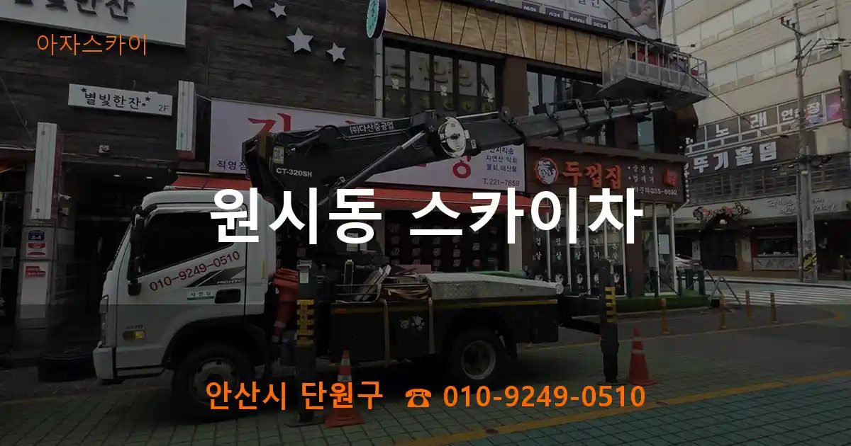 안산시 단원구 원시동 스카이차