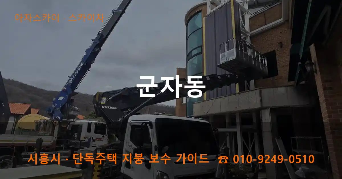 시흥시 군자동 스카이차 작업