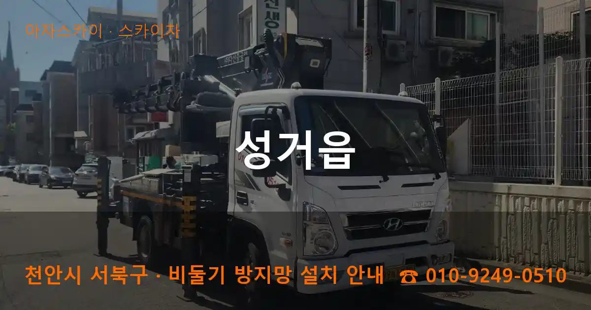 천안시 서북구 성거읍 스카이차 작업
