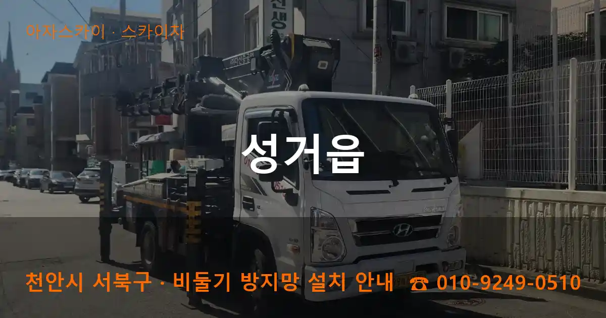천안 서북구 성거읍 스카이차 작업