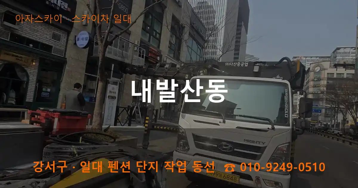 강서구 내발산동 스카이차 출장 작업