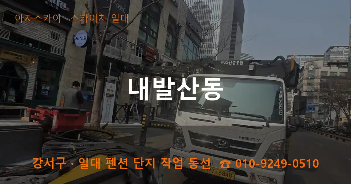 강서구 내발산동 스카이차 일대 작업