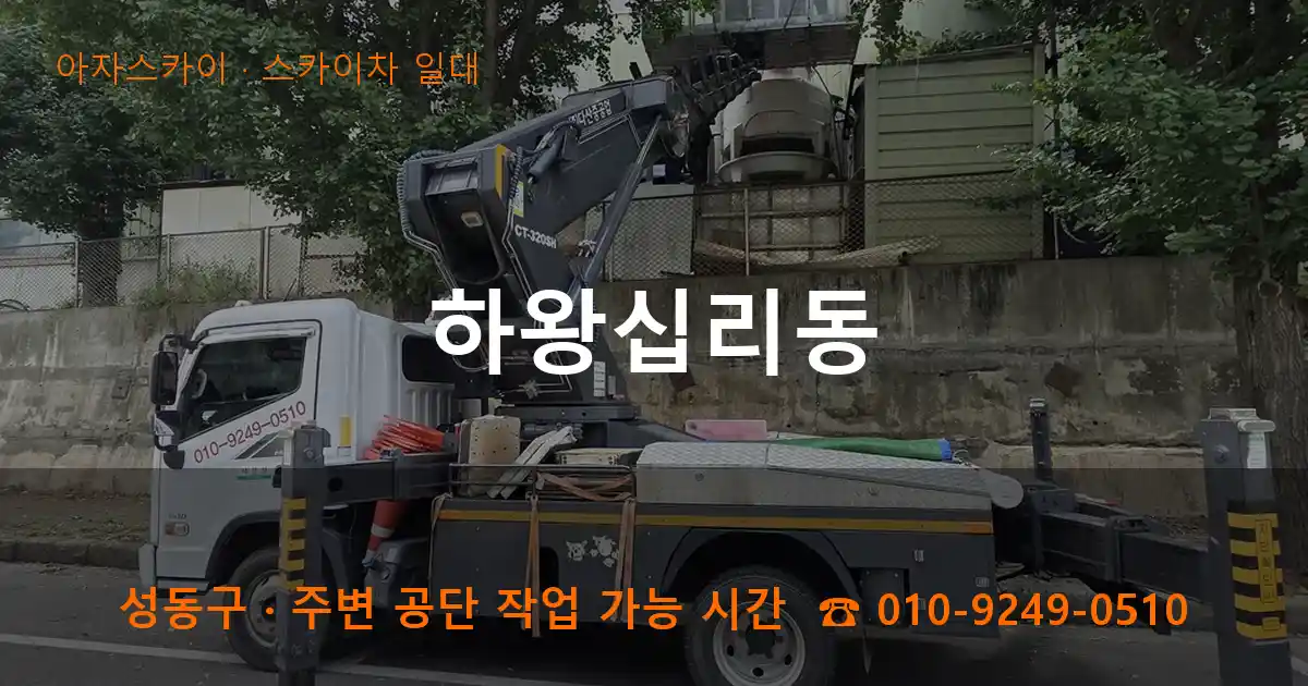 성동구 하왕십리동 스카이차 일대 작업