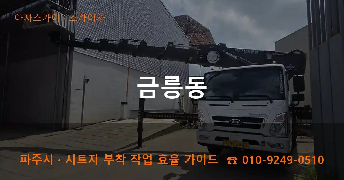 파주시 금릉동 스카이차 작업