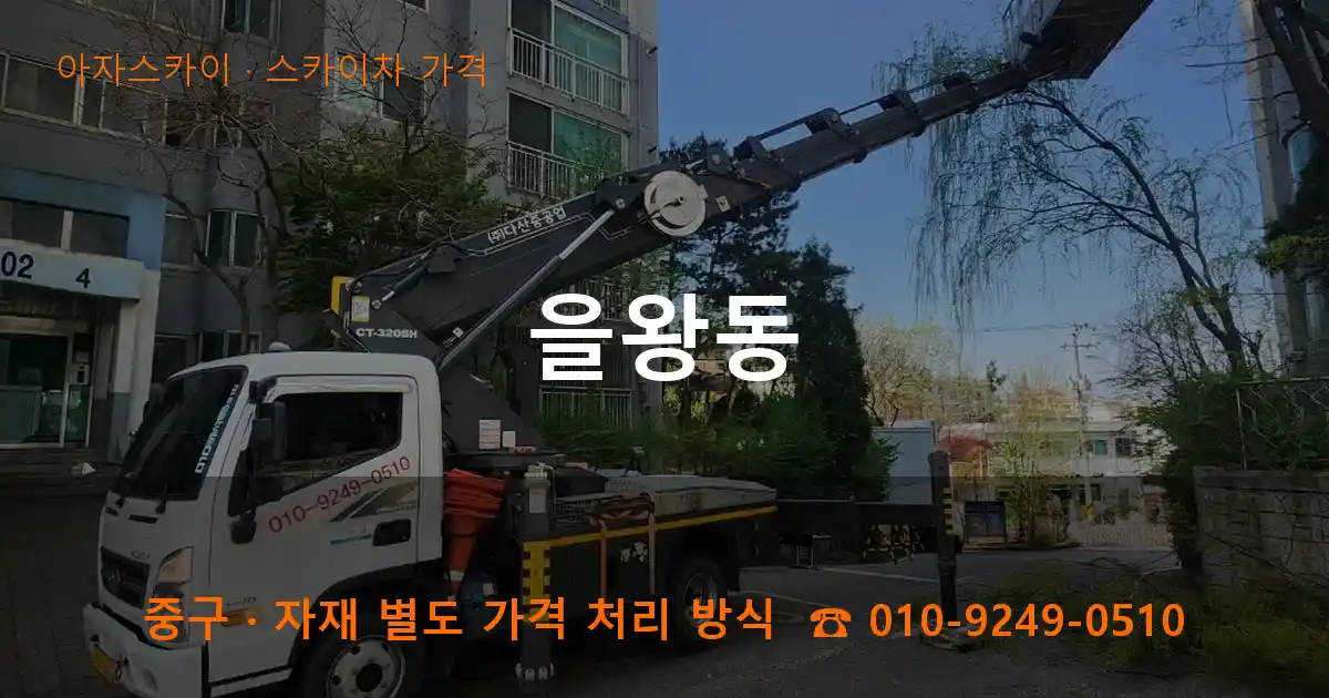 중구 을왕동 스카이차 가격 작업