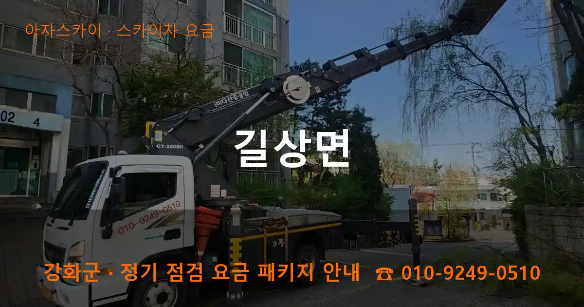 강화군 길상면 스카이차 요금 작업