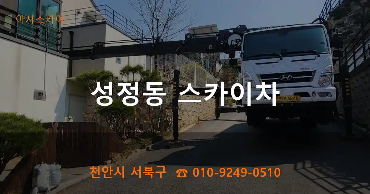 천안시 서북구 성정동 스카이차