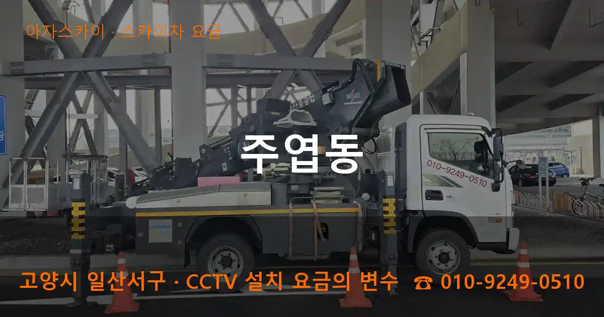 고양시 일산서구 주엽동 스카이차 요금 작업