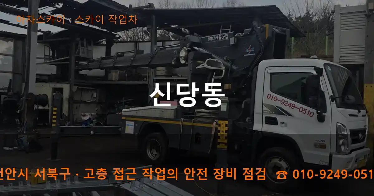 천안시 서북구 신당동 스카이 작업차 작업