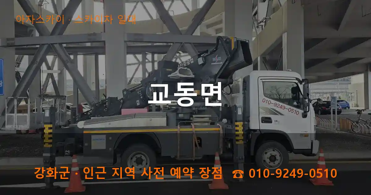 강화군 교동면 스카이차 일대 작업