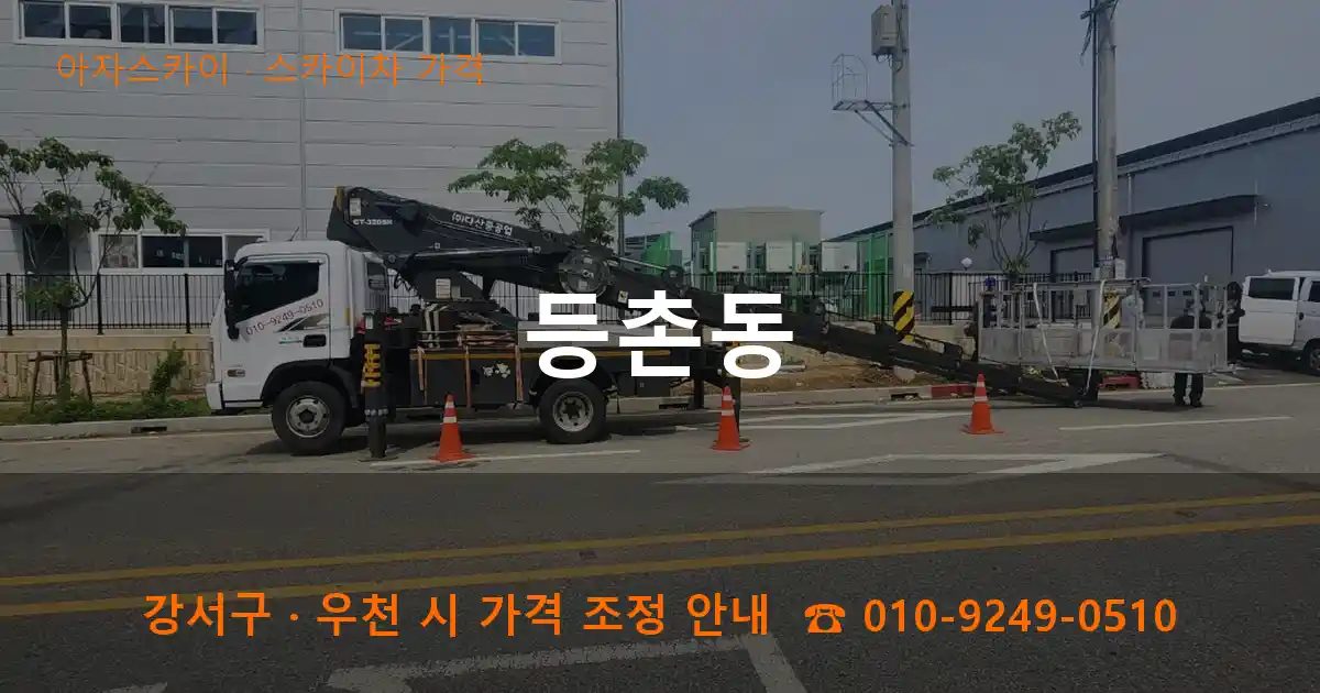 강서구 등촌동 스카이차 가격 작업