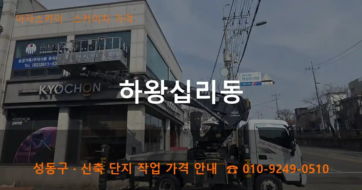 성동구 하왕십리동 스카이차 가격 작업