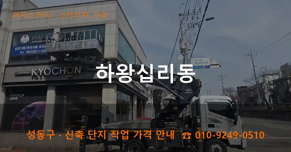 성동구 하왕십리동 스카이차 가격 작업