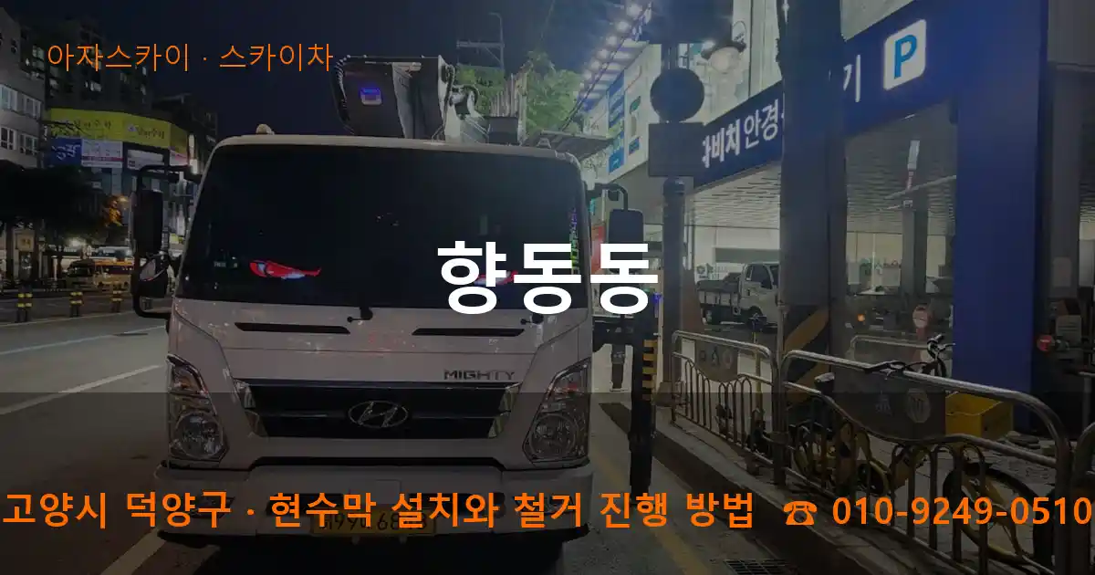 고양시 덕양구 향동동 스카이차 작업