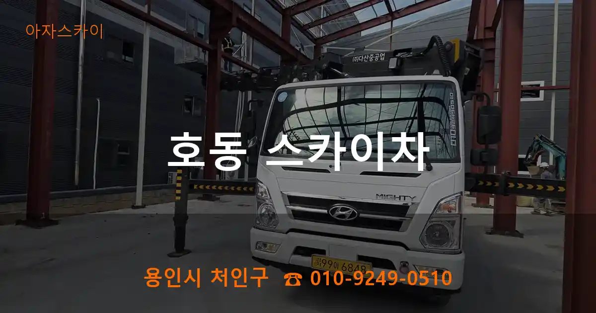 용인시 처인구 호동 스카이차