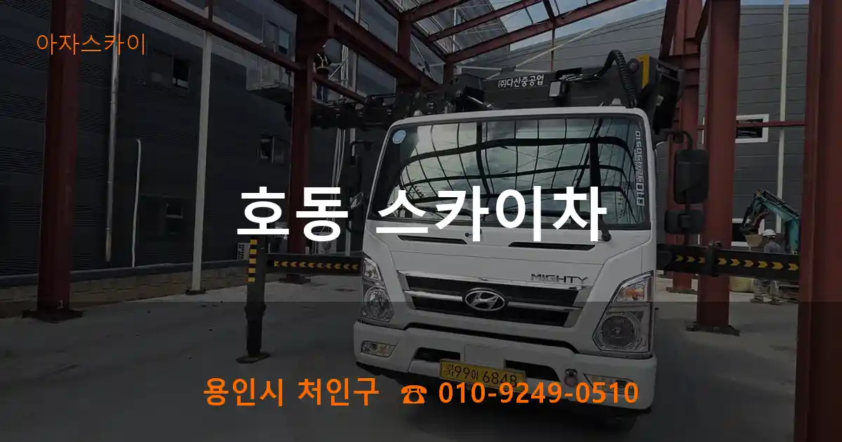 용인시 처인구 호동 스카이차