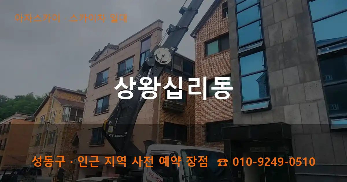 성동구 상왕십리동 스카이차 일대 작업