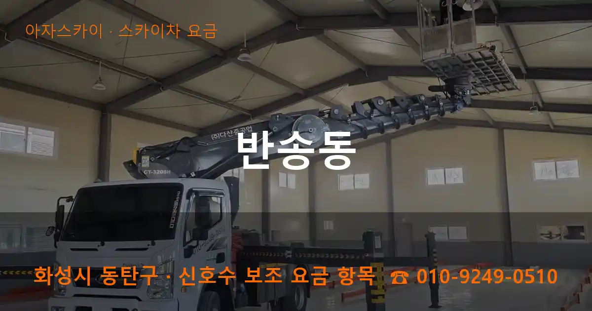 화성 동탄구 반송동 스카이차 요금 작업