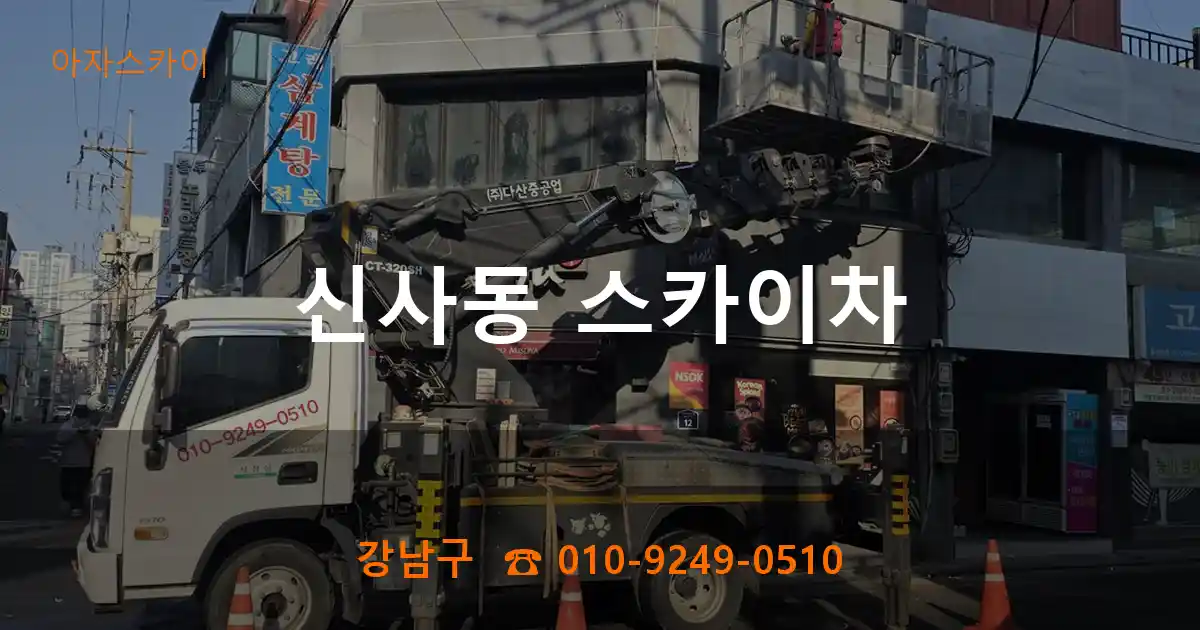 강남구 신사동 스카이차