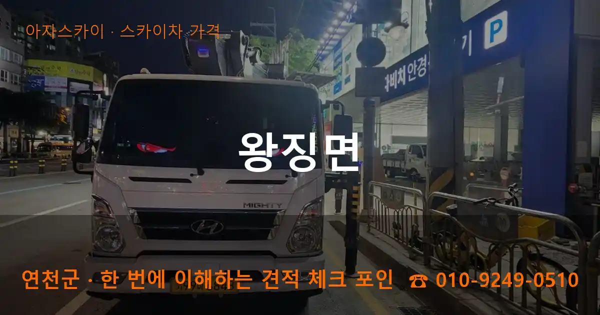 연천군 왕징면 스카이차 가격 작업