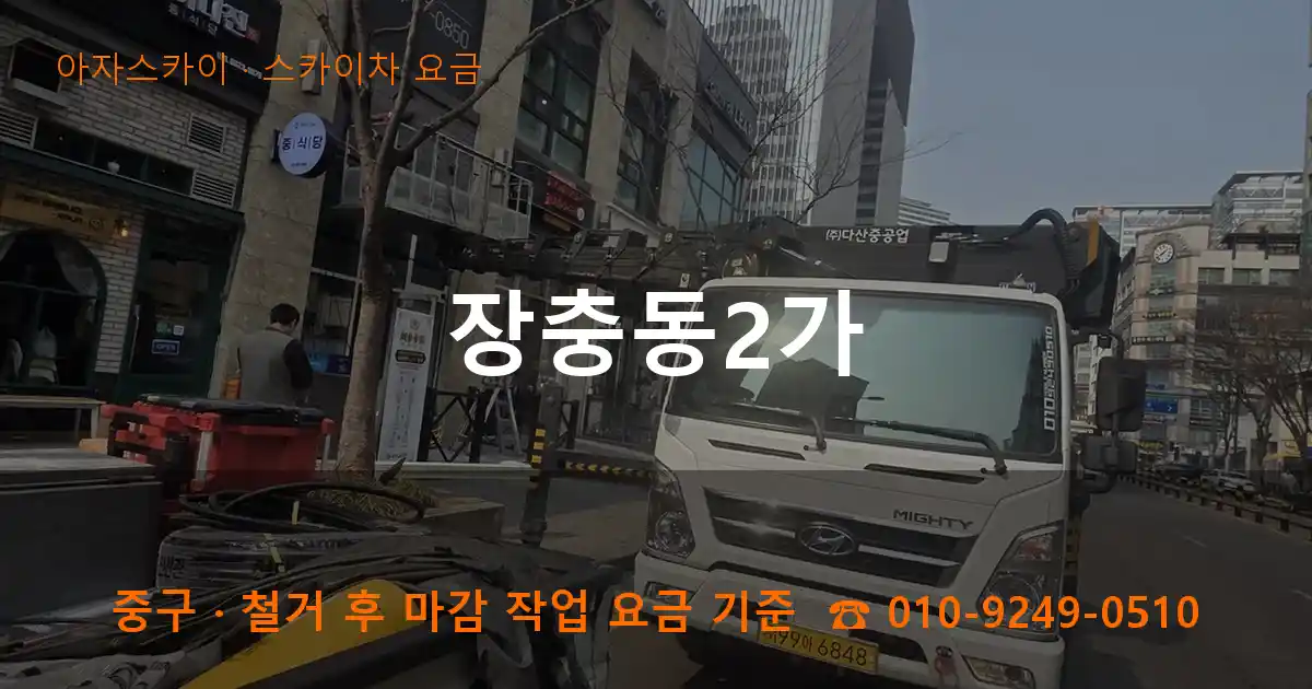 중구 장충동2가 스카이차 요금 작업