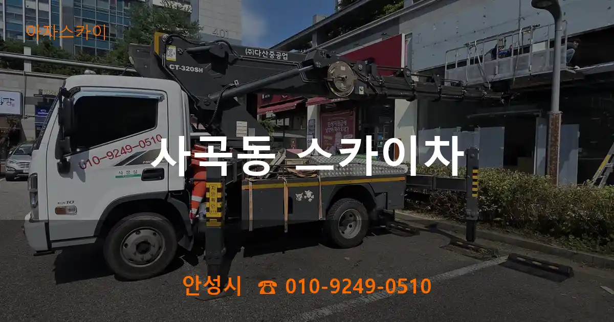 안성시 사곡동 스카이차