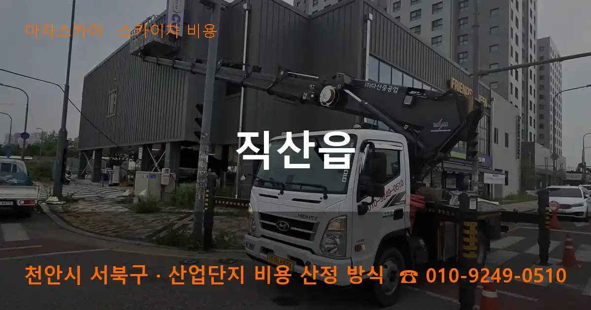 천안시 서북구 직산읍 스카이차 비용 작업